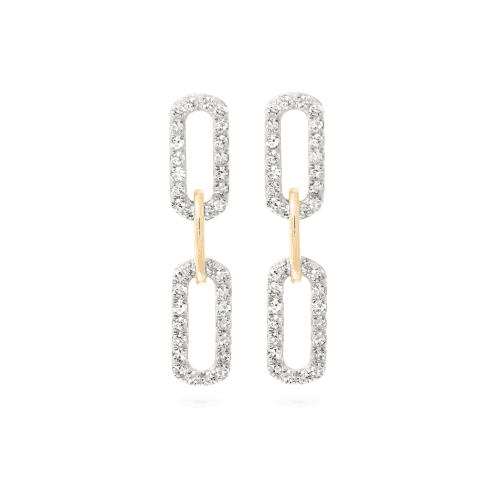 Diamond Sparkle Chain Earrings