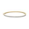 Stone and Strand 14K Yellow Gold Diamond Stroke Tennis Bangle Front Image