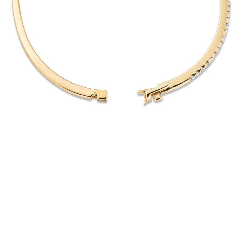 DIAMOND STROKE TENNIS BANGLE REAR