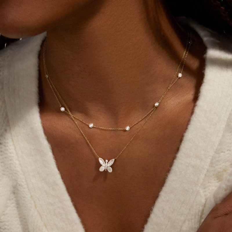 DIAMONDS BY THE DOZEN NECKLACE WEAR IT WITH