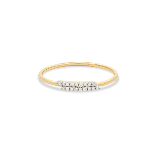 Double Time Diamond Ring