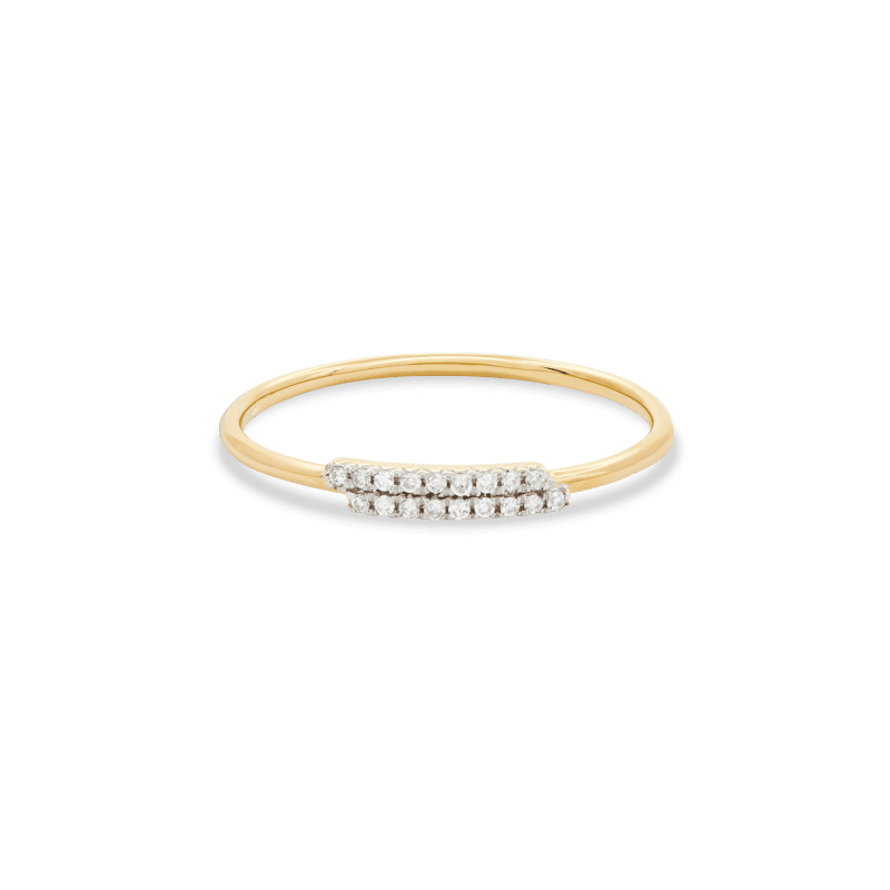 Double Time Diamond Ring