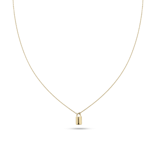 Dainty Little Lock Necklace 2