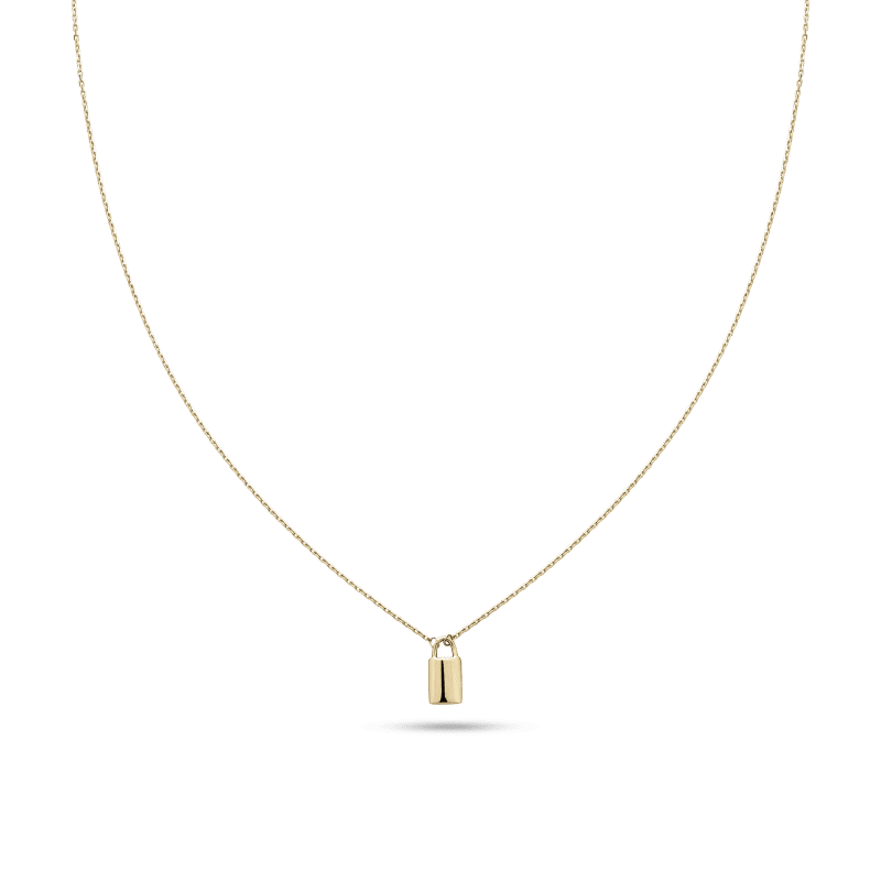 Dainty Little Lock Necklace 2