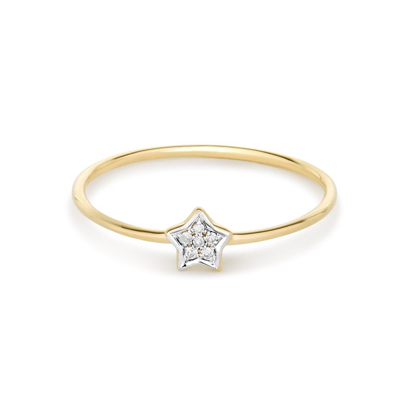 Diamond Pave Star Ring