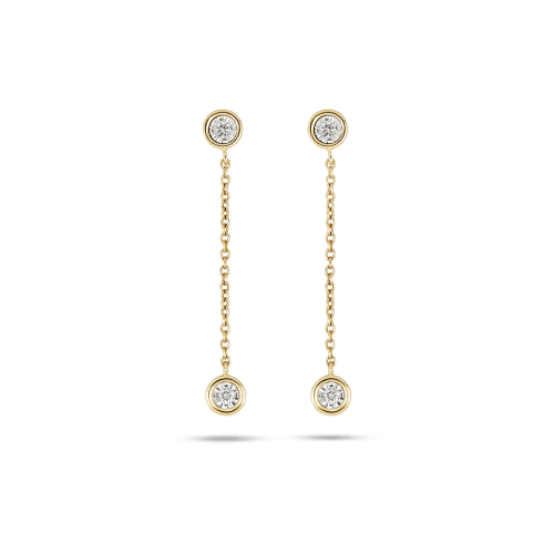 Stone and Strand 10K Yellow Gold Diamonds By The Dozen Earrings Front Image