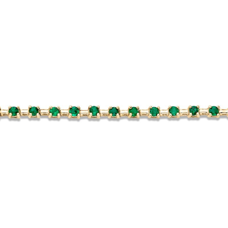 EMERALD ACE TENNIS BRACELET FRONT 2