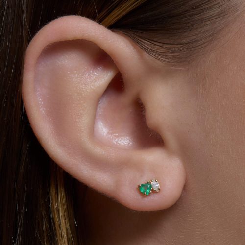 EMERALD LUXE STUDS ON BODY