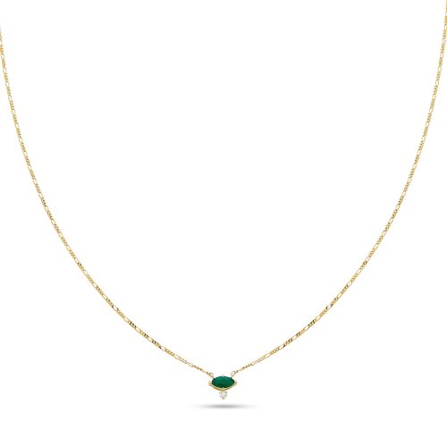 EMERALD MARQUISE NECKLACE FRONT 1