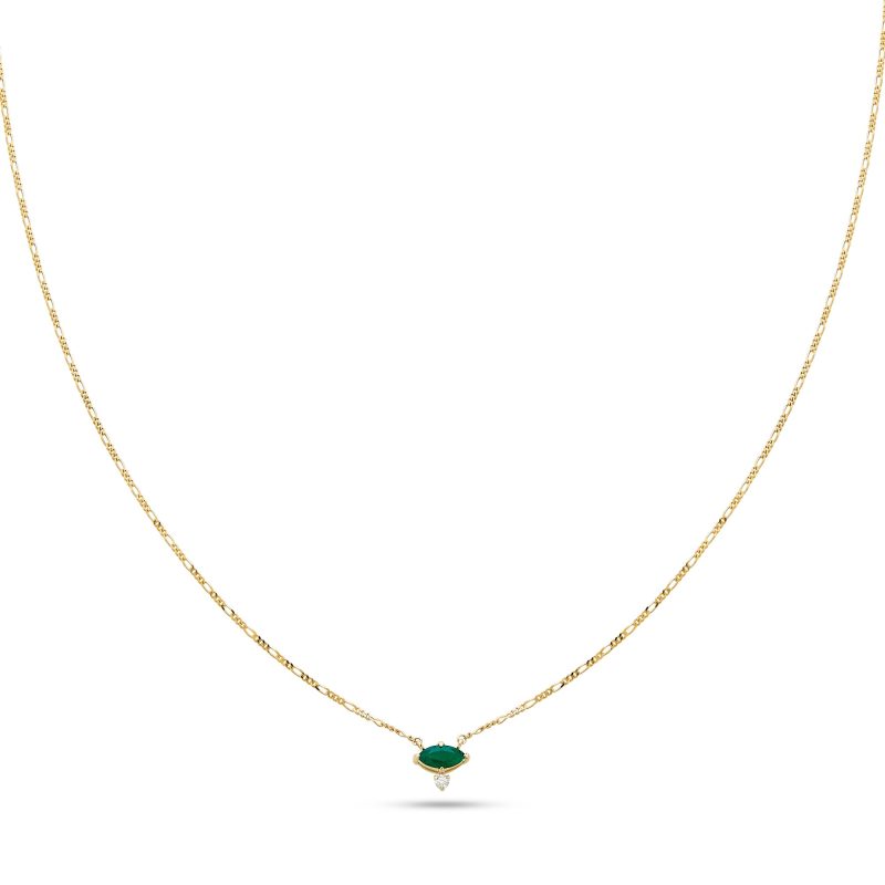 EMERALD MARQUISE NECKLACE FRONT 1