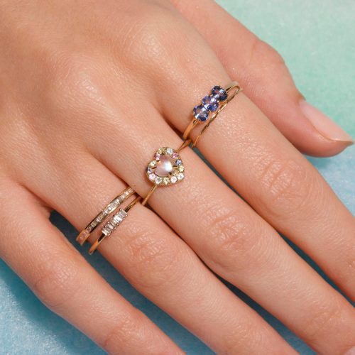 ETERNAL BAGUETTE DIAMOND BAND FULL LOOK