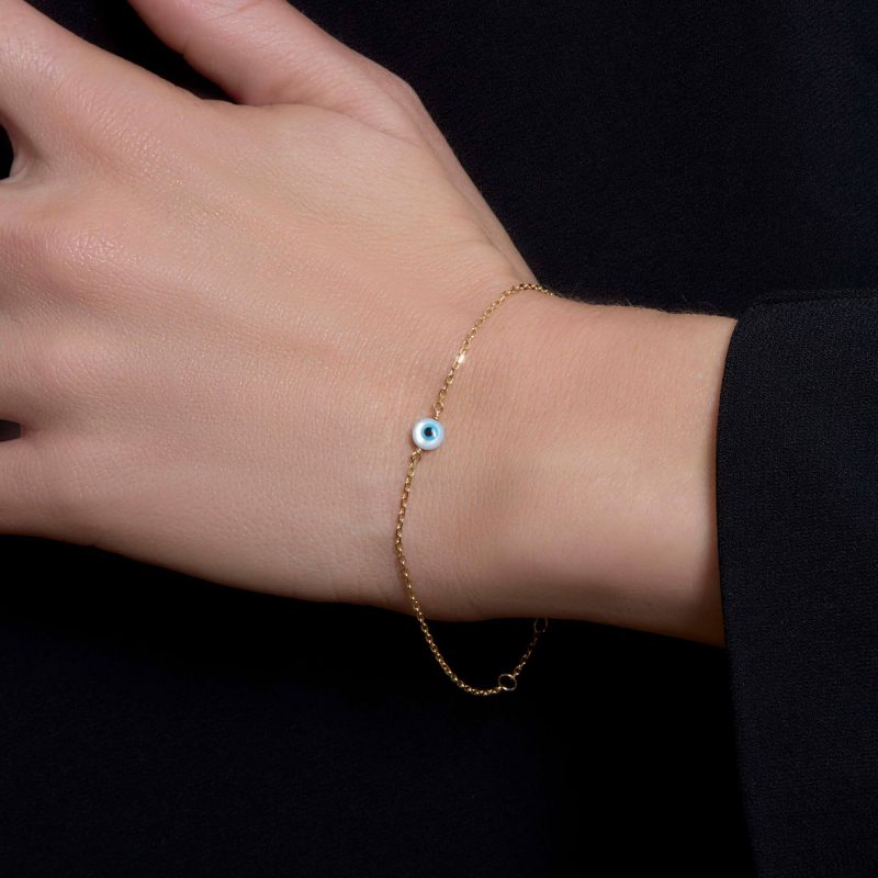 EVIL EYE BRACELET ON BODY