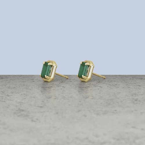 Emerald Bonbon Studs Editorial