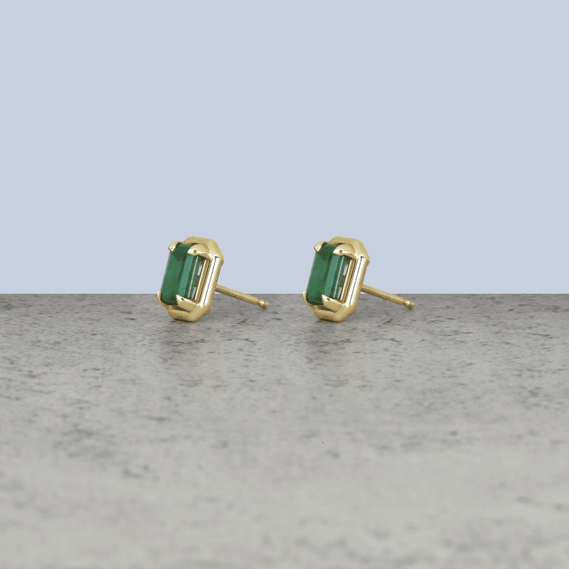 Emerald Bonbon Studs Editorial