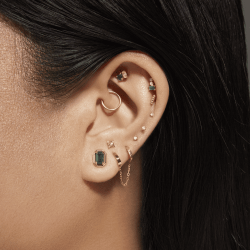 Emerald Bonbon Studs Wear It With