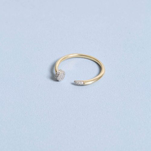 FINE NAILED IT PAVE DIAMOND RING STILL LIFE