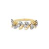 Stone and Strand 10K Yellow Gold Flower Crown Diamond Ring Front Image