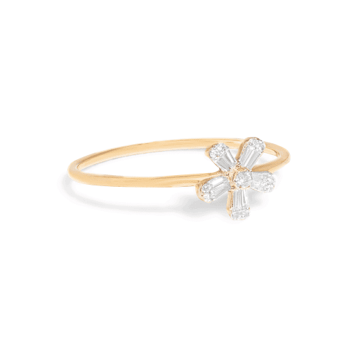 FLOWER POWER DIAMOND RING SIDE