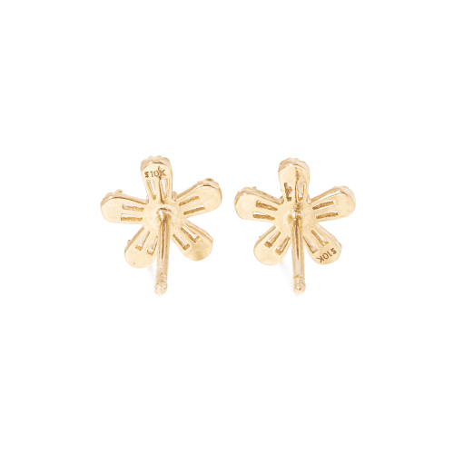 FLOWER POWER DIAMOND STUDS REAR