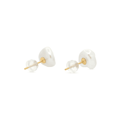 FREEFORM PEARL STUDS REAR