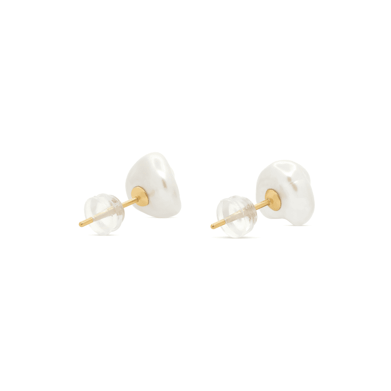 FREEFORM PEARL STUDS REAR