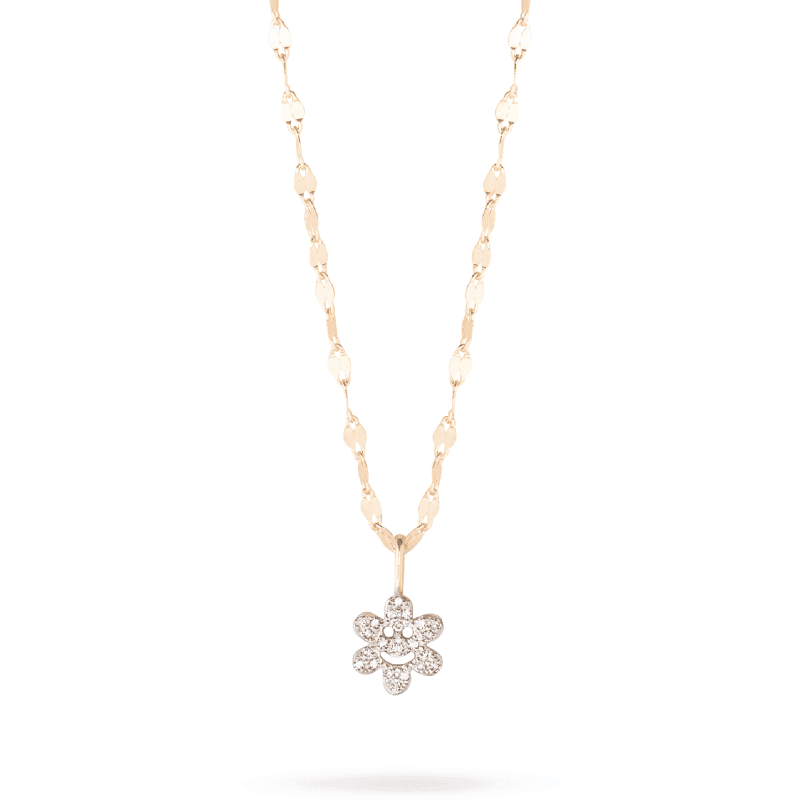 FUN FLOWER DIAMOND NECKLACE FRONT 2