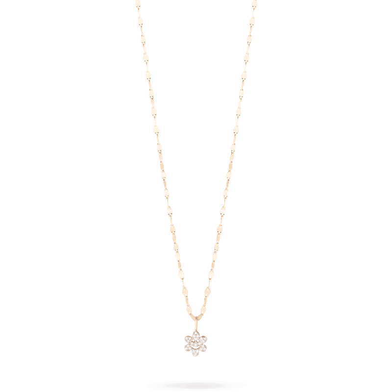 FUN FLOWER DIAMOND NECKLACE FRONT