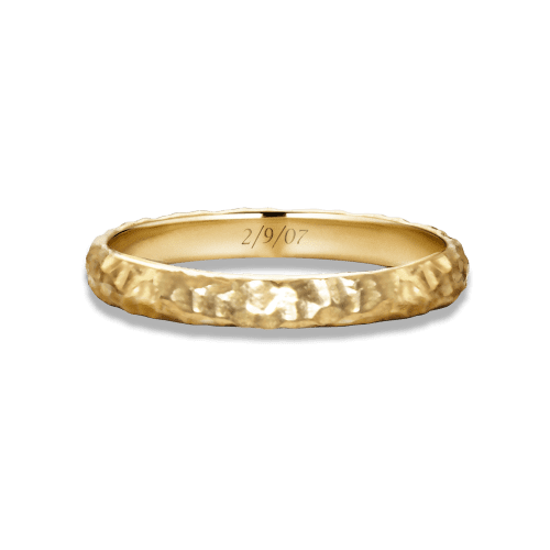 Stone and Strand 14K Yellow Gold Folklore Band Engraved Image