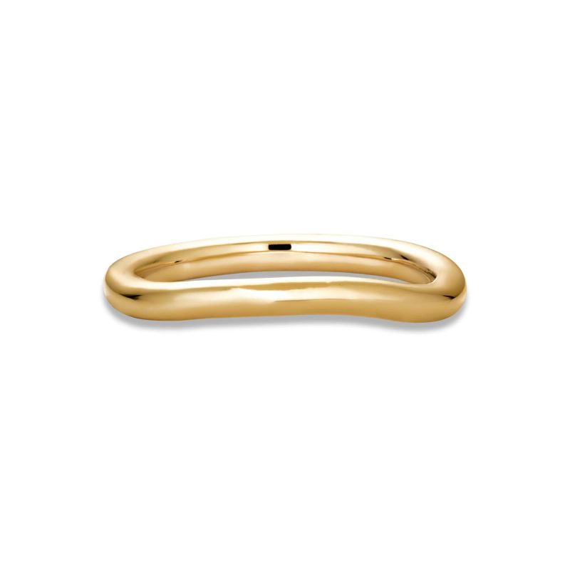 Stone and Strand 14K Yellow Gold Gentle Wave Band Side Image