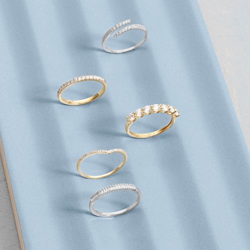 GOLD AND WHITE GOLD RING COLLECTION