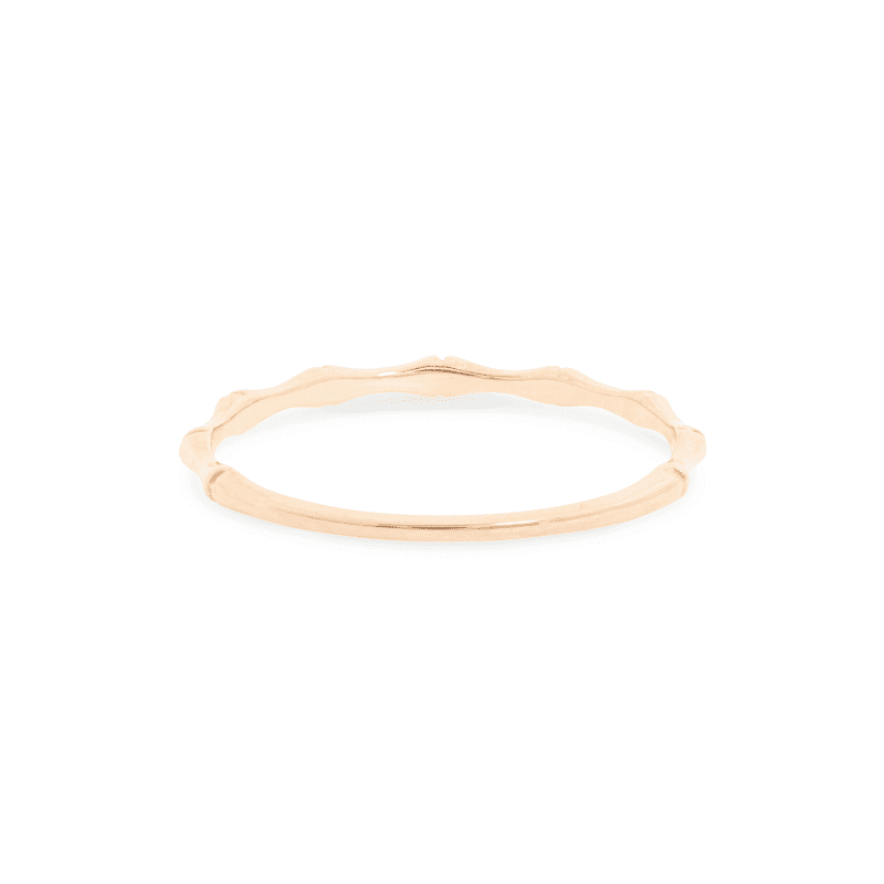 GOLD BAMBOO RING REAR