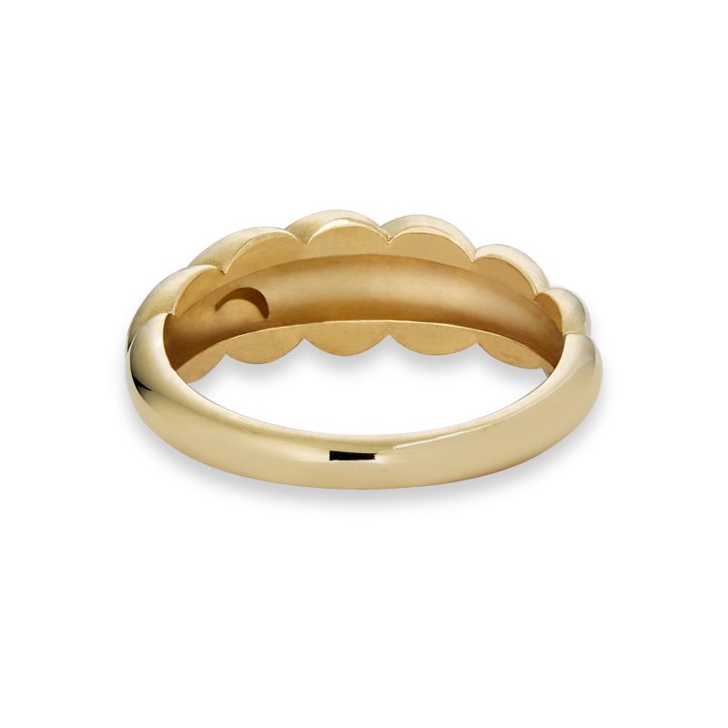 GOLD BRIOCHE RING REAR