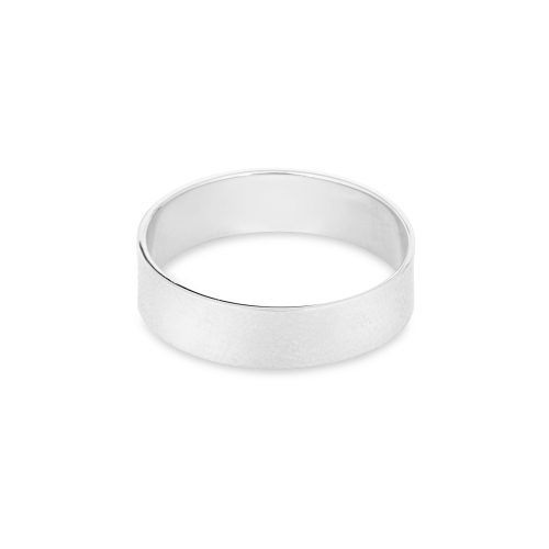 Stone and Strand 10K White Gold Gold Cigar Band Front Image