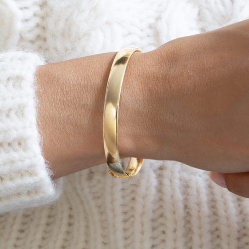 GOLD CIGAR BANGLE