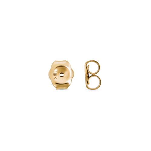 GOLD CURSIVE INITIAL STUD BACKING