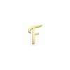 Stone and Strand 10K Yellow Gold Gold Cursive Initial Stud Front F Image