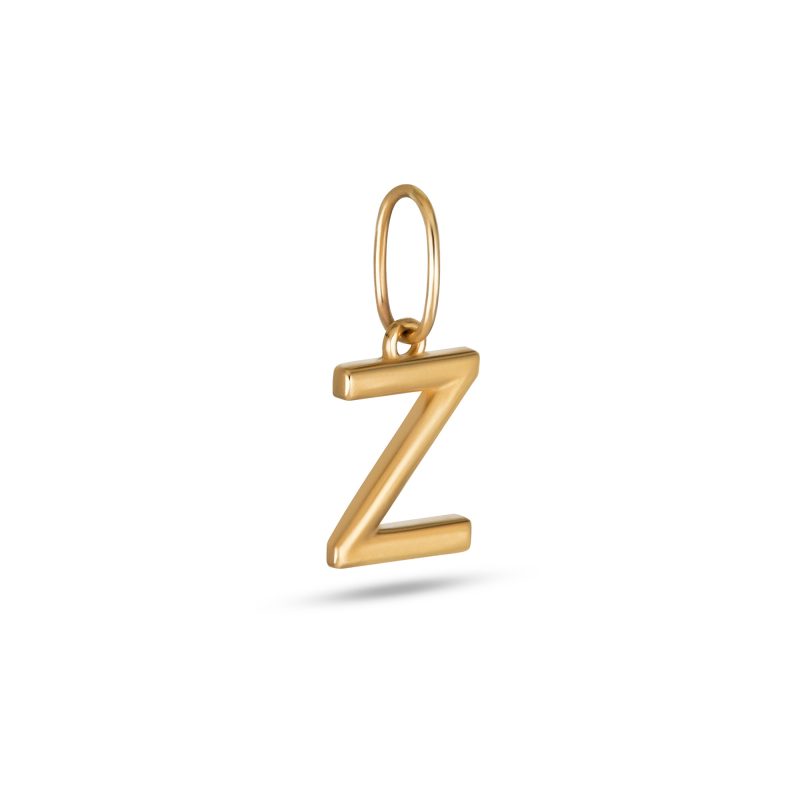 GOLD INITIAL CHARM SIDE