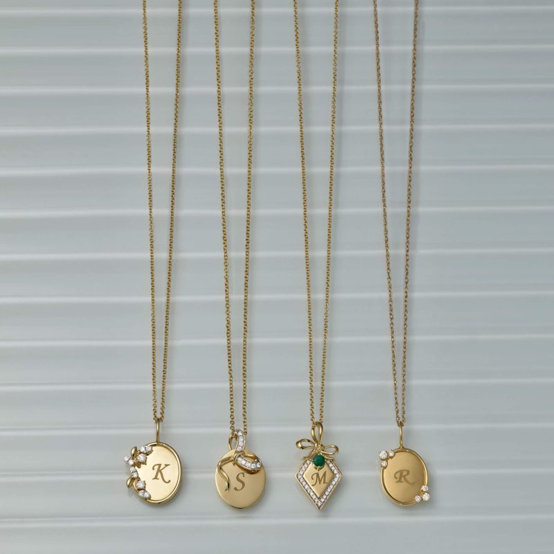 GOLD INITIAL NECKLACE COLLECTION