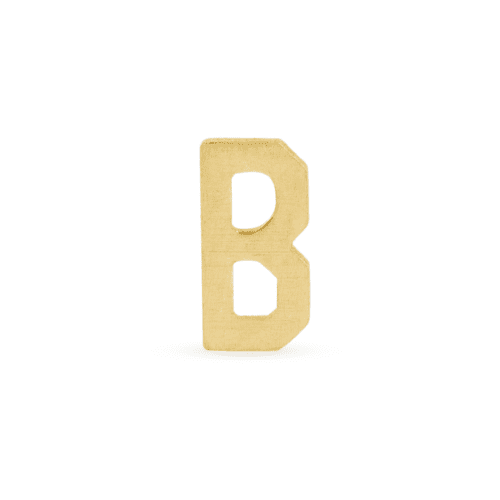 GOLD INITIAL RING B