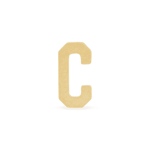 GOLD INITIAL RING C