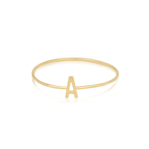 Gold Initial Ring