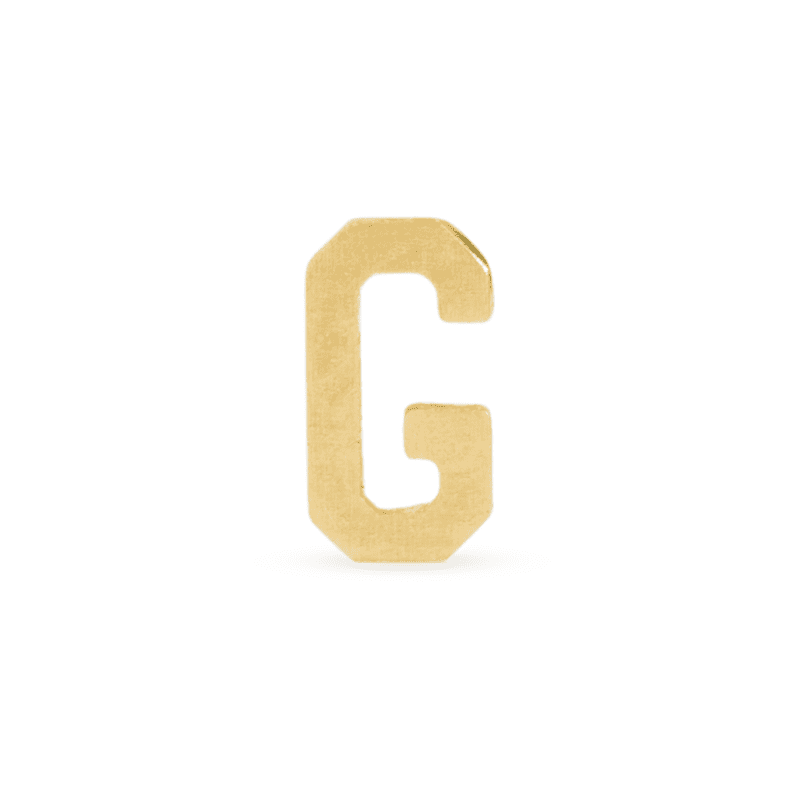 GOLD INITIAL RING G