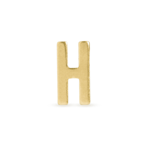 GOLD INITIAL RING H