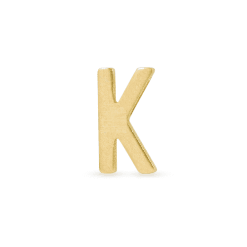 GOLD INITIAL RING K