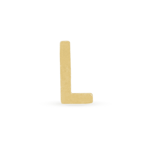 GOLD INITIAL RING L