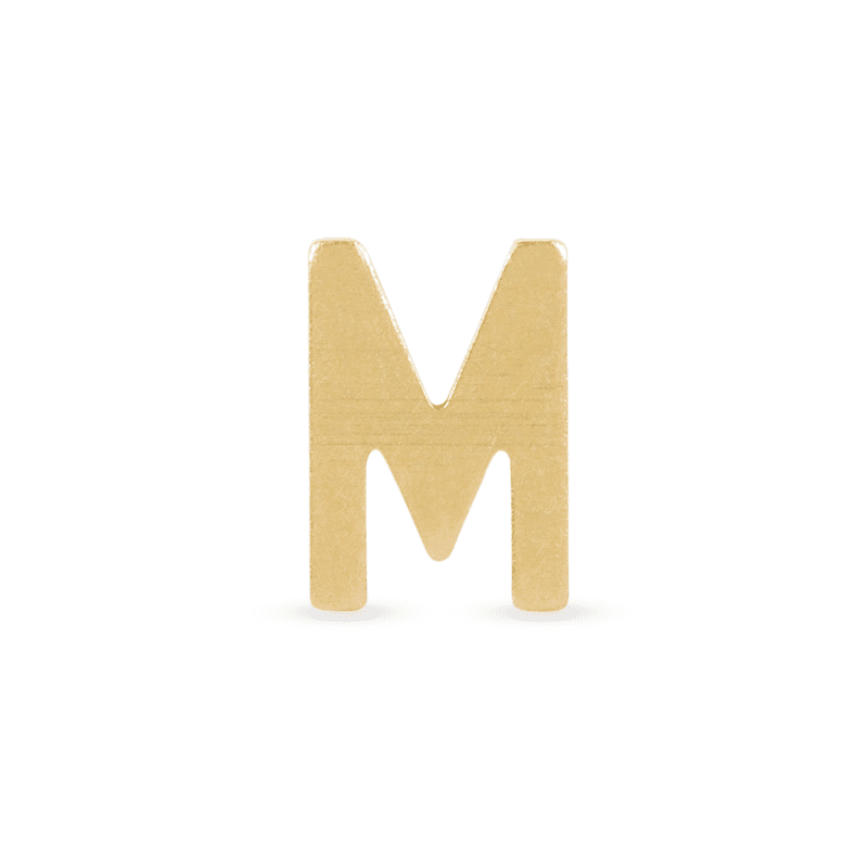 GOLD INITIAL RING M