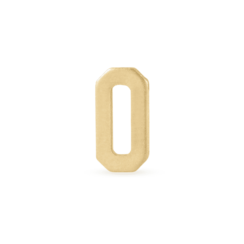 GOLD INITIAL RING O