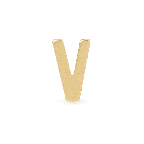 GOLD INITIAL RING V