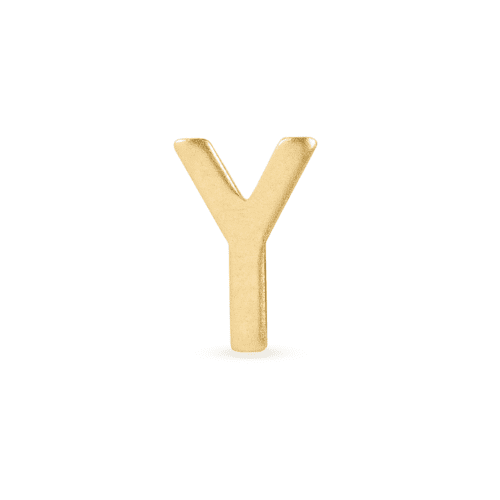 GOLD INITIAL RING Y