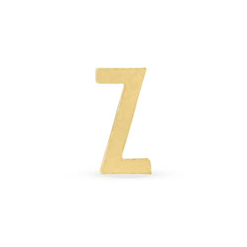 GOLD INITIAL RING Z